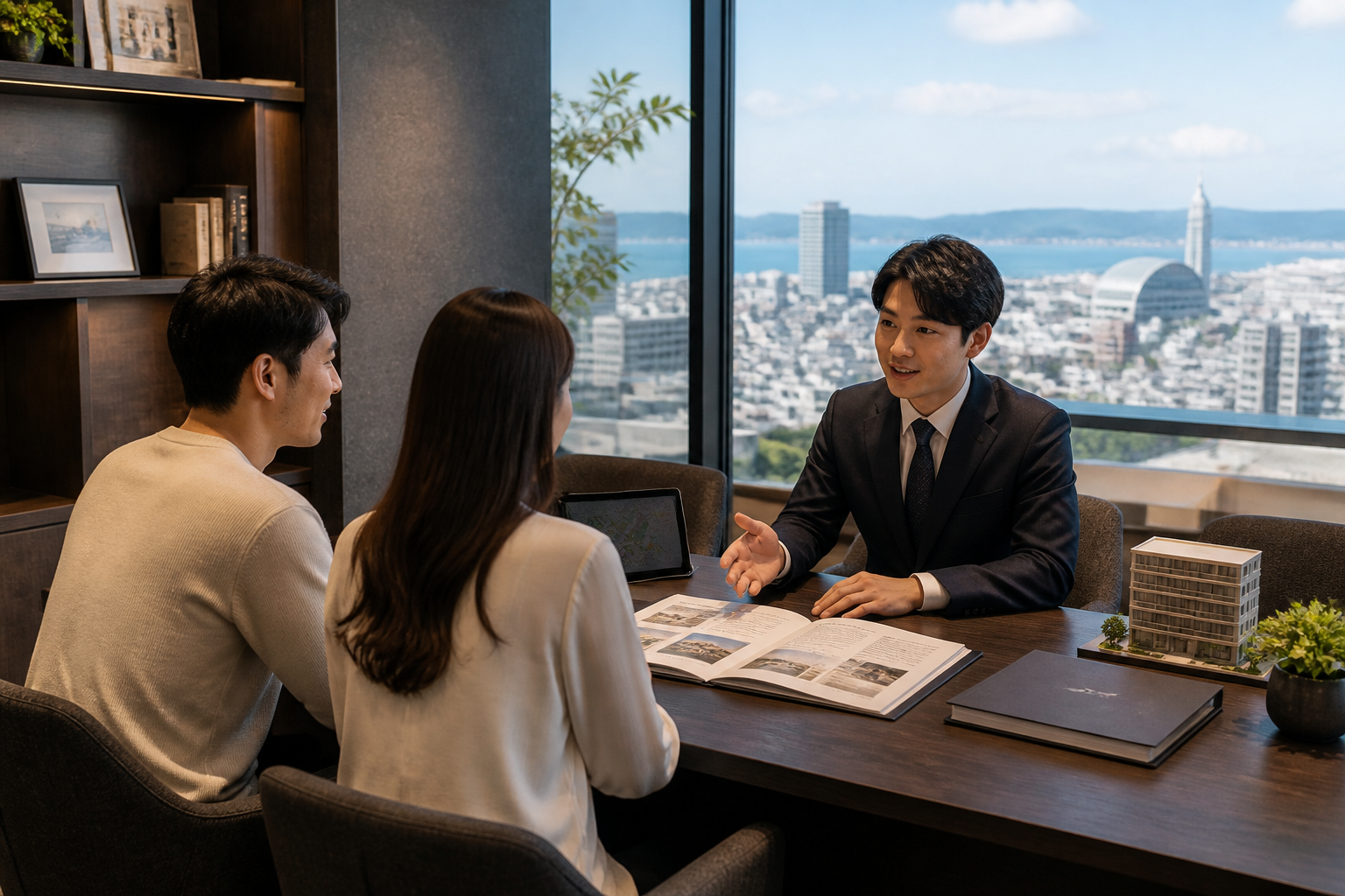 福岡の街と住まい相談をつなぐイメージ